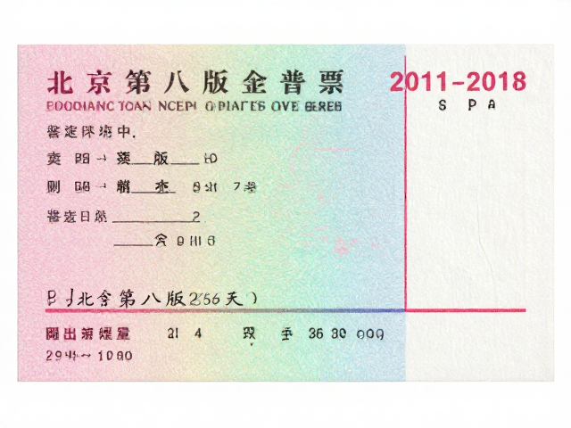 北京第八版普票(2011-2018)鉴定,微缩文字与荧光粉背胶防伪细节解析