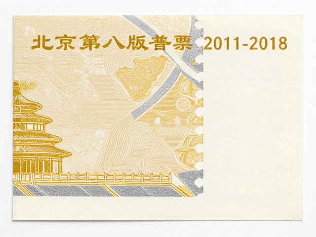 北京第八版普票(2011-2018)，烫金烫银与异形齿孔细节赏析