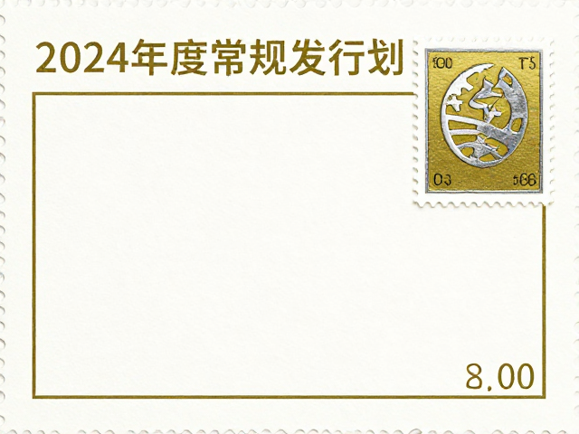 2024年度常规发行计划,个性化服务专用邮票烫金烫银版首发