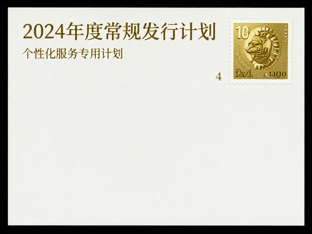 2024年度常规发行计划,个性化服务专用邮票烫金烫银版首发