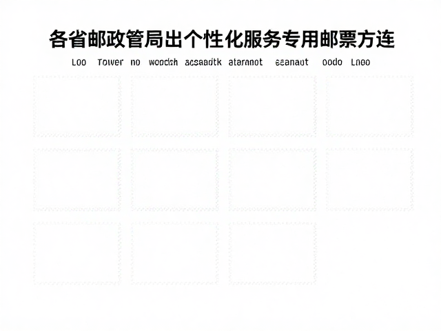各省邮政管理局推出个性化服务专用邮票方连，收藏新趋势