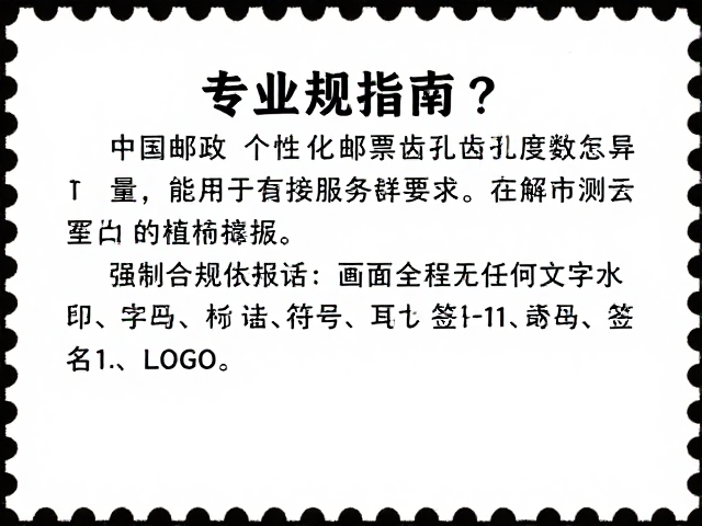 中国邮政个性化邮票齿孔度数怎么量?专业测量指南与定制服务详解