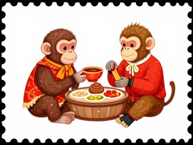 猴年个性化邮票,珍藏生肖祝福,祈愿家庭和睦圆满