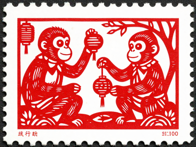 猴年特种邮票发行,剪纸艺术融入设计,收藏价值解读