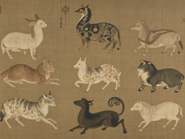 十二生肖富贵吉祥古代名画系列,传承东方美学与吉祥寓意
