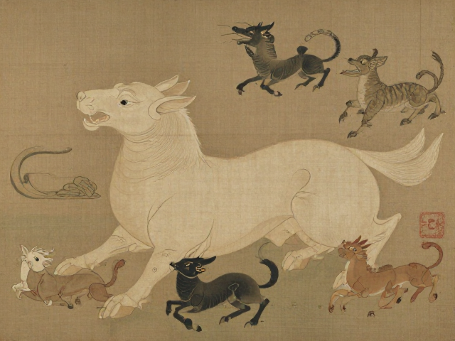 十二生肖富贵吉祥古代名画系列，传承东方美学与吉祥寓意