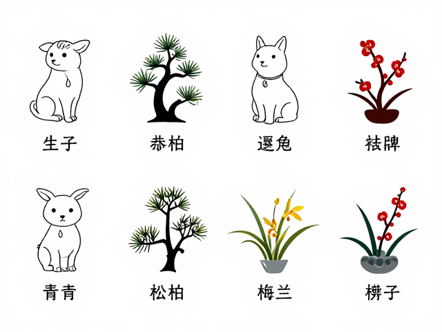 十二生肖与松柏梅兰，四方联风水寓意解析