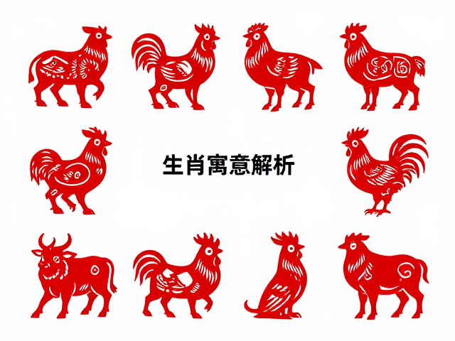 十二生肖剪纸艺术,家畜家禽吉祥图案大全与寓意解析