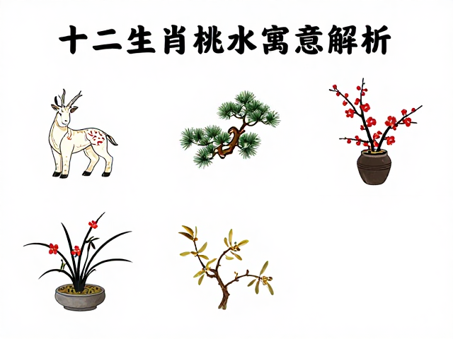 十二生肖与松柏梅兰,四方联风水寓意解析
