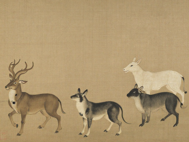 十二生肖古画揭秘,传统名画中的动物生态与文化寓意