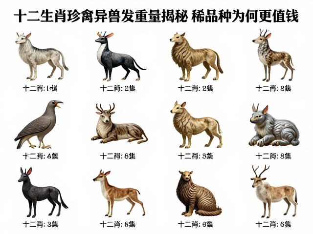 十二生肖珍禽异兽发行量揭秘,稀缺品种为何更值钱?