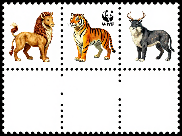 十二生肖与WWF,方连邮票里的世界野生动物保护故事