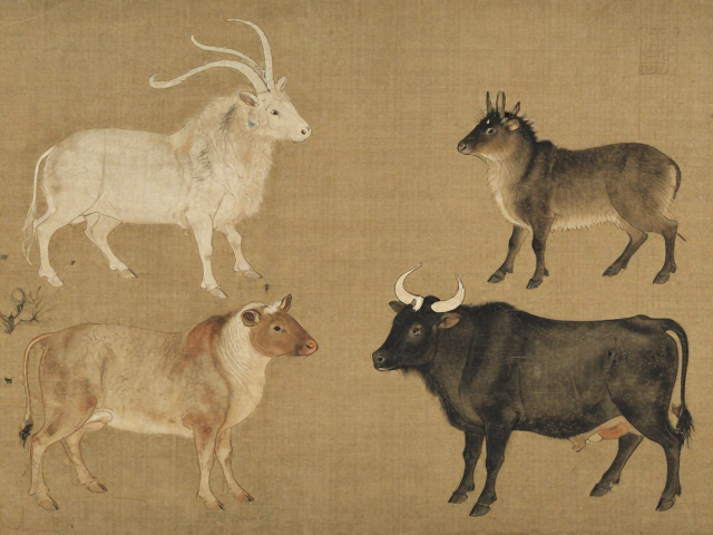 十二生肖与家畜古画，揭秘古代名画里的生肖原型与养殖智慧