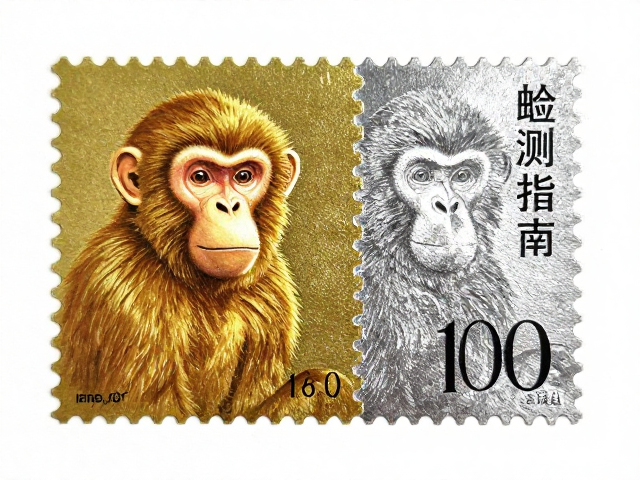 猴年邮票烫金烫银版齿孔度数怎么测?专业检测指南