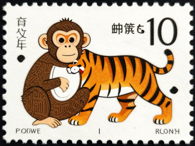 猴年邮票与虎元素异形模切设计赏析，集邮热点解析