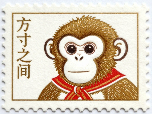 猴年邮票方寸之间,揭秘凹凸印刷工艺细节