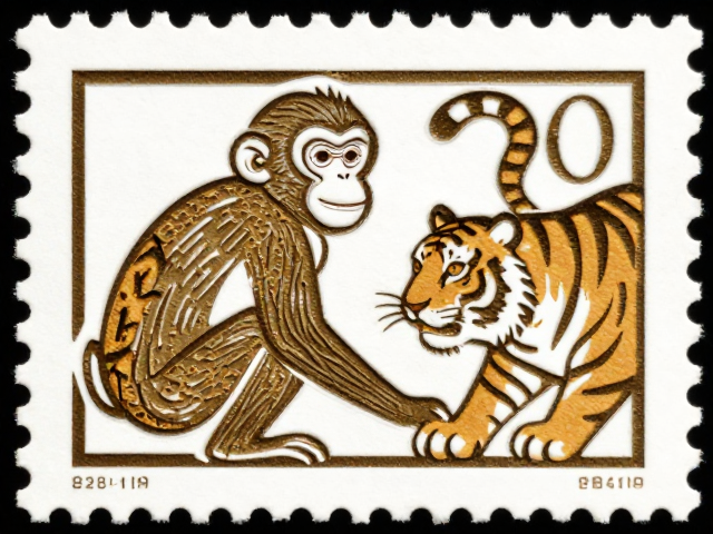 猴年邮票与虎元素异形模切设计赏析,集邮热点解析