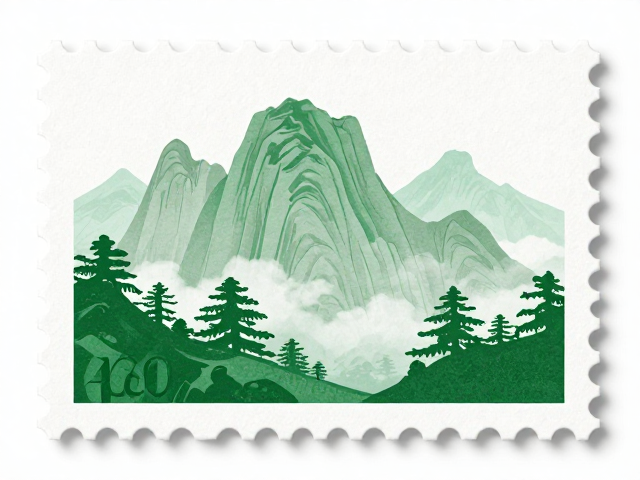名山邮票采用环保纸张，助力旅游热点绿色推广