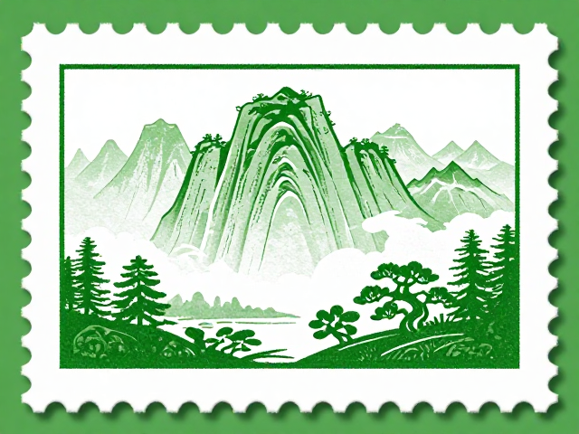 名山邮票采用环保纸张，助力旅游热点绿色推广