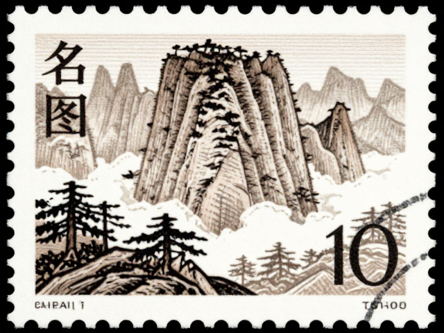 名山邮票异型票影写版，稀缺邮票的防伪细节与升值潜力解析