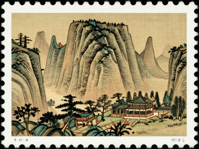 名山邮票里的古代名画，揭秘图序背后的收藏逻辑