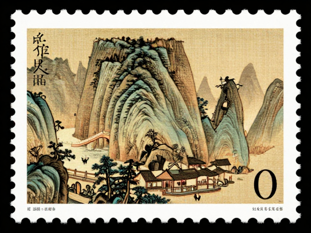 名山邮票里的古代名画，揭秘图序背后的收藏逻辑