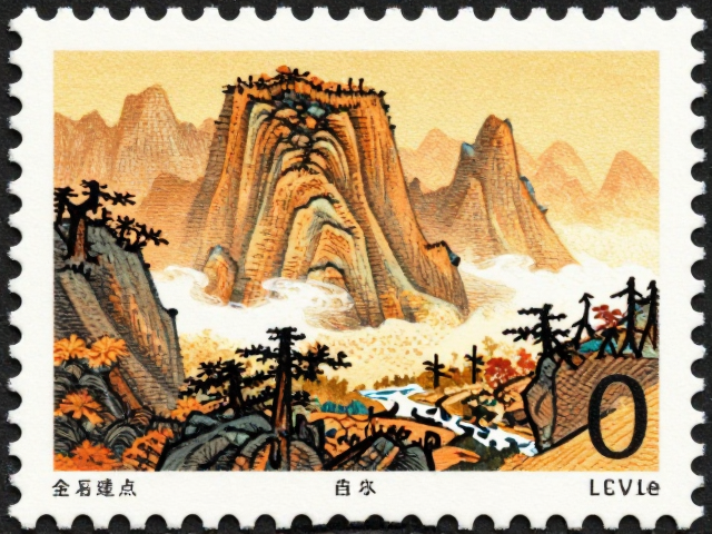 金秋暖调原胶全品名山邮票，高颜值珍邮鉴赏与市场趋势