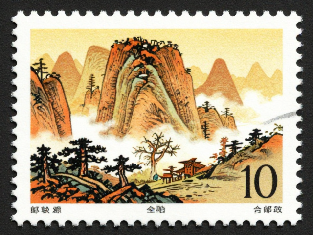 金秋暖调原胶全品名山邮票,高颜值珍邮鉴赏与市场趋势