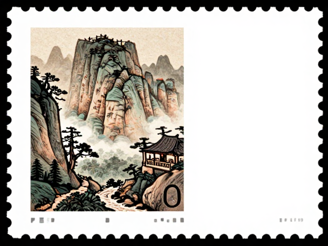 雕刻版名山邮票新玩法，现代摄影入票，打造高流量收藏爆款