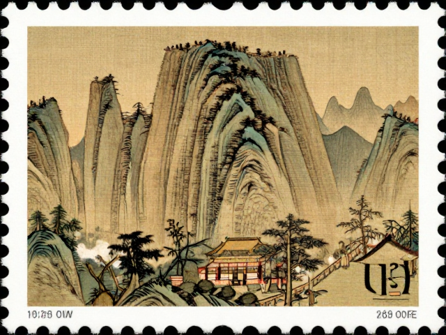 名山邮票里的古代名画，揭秘图序背后的收藏逻辑