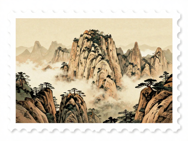 名山邮票有色底纸,解锁旅游热点推广新玩法