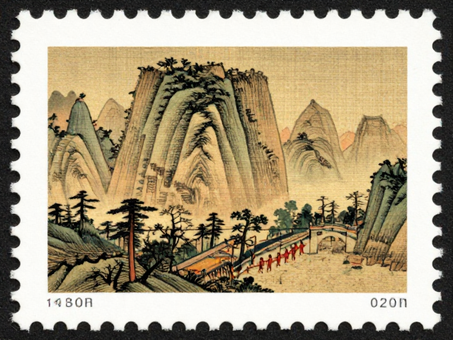 揭秘，名山邮票为何选用专用邮票纸？源自古代名画的珍贵素材