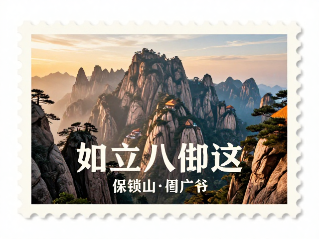 名山邮票有色底纸,解锁旅游热点推广新玩法