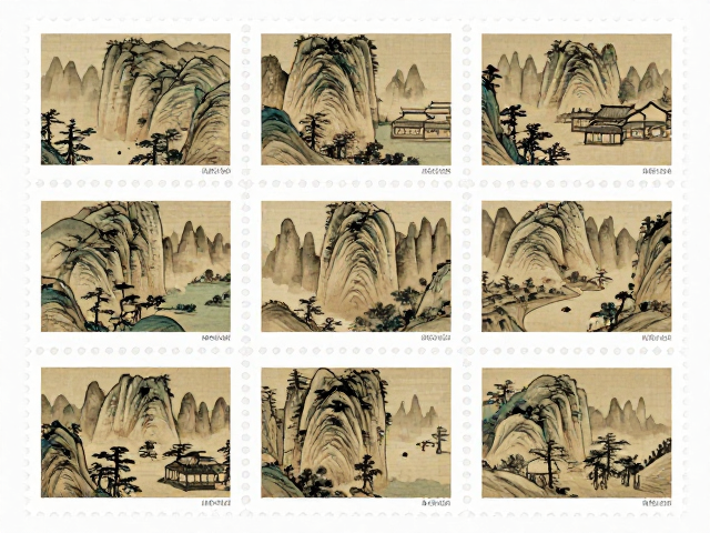 名山邮票里的古代名画，揭秘图序背后的收藏逻辑