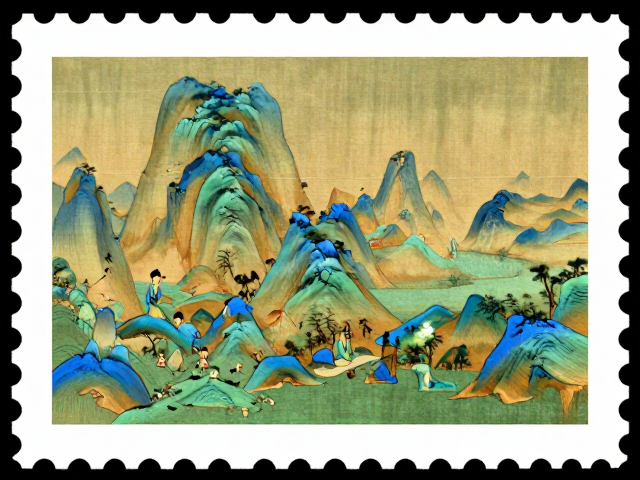 《只此青绿》邮票图序揭秘，名山青绿山水背后的文化密码