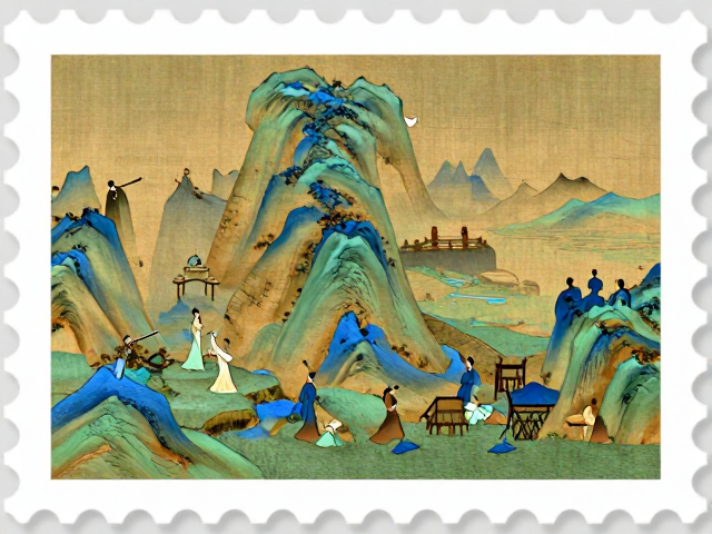《只此青绿》邮票图序揭秘，名山青绿山水背后的文化密码