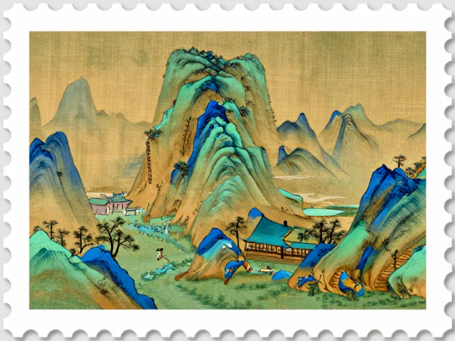 《只此青绿》邮票图序揭秘，名山青绿山水背后的文化密码