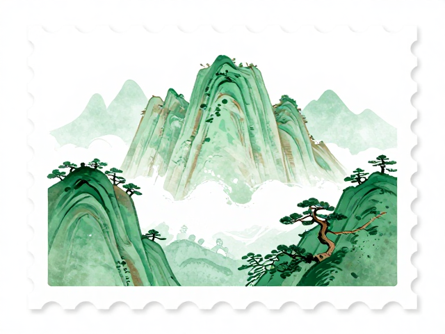 名山邮票设计，对称美学与环保油墨的绿色创新实践