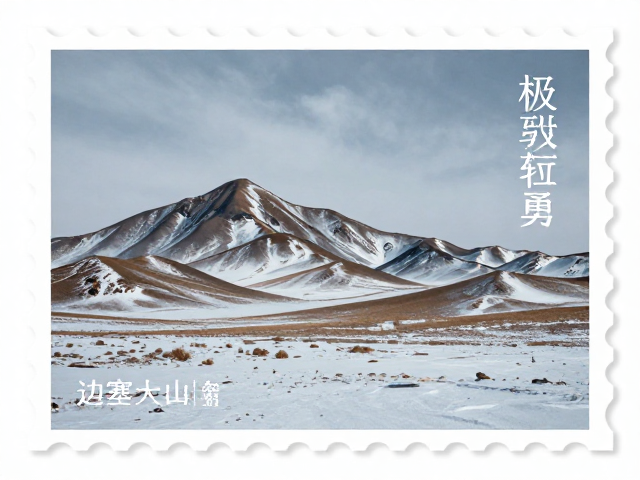 名山邮票里的边塞大漠,冷调雪景中的极致孤勇