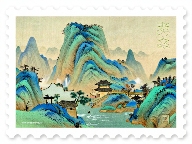 青绿山水入邮，名山邮票数码设计兴起，收藏新潮流解析