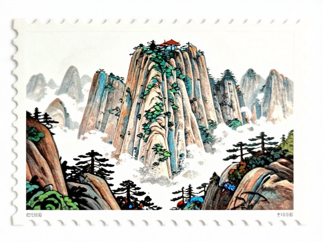 名山邮票底纹揭秘，特种荧光油墨防伪工艺与收藏价值分析