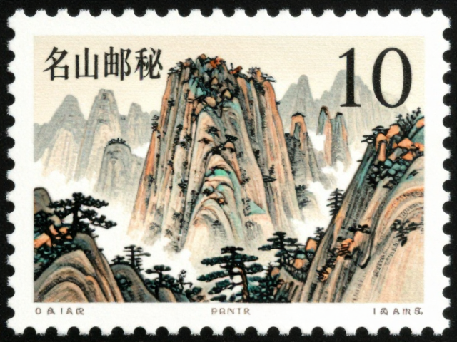 名山邮票底纹揭秘,特种荧光油墨防伪工艺与收藏价值分析