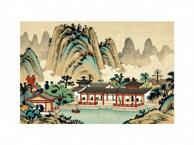名山邮票里的古代名画与园林景致,收藏背后的文化冷知识