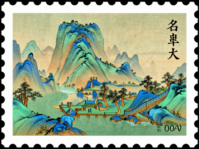青绿山水入邮，名山邮票数码设计兴起，收藏新潮流解析