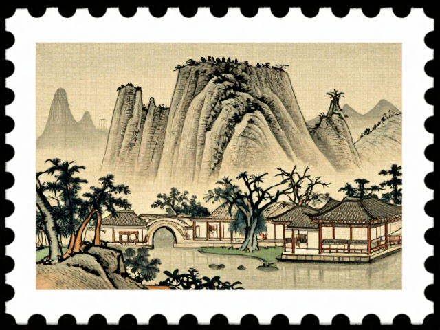 名山邮票里的古代名画与园林景致，收藏背后的文化冷知识