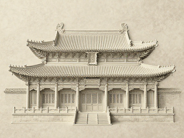 古代建筑写实还原，凹印加印技术打造极致细节