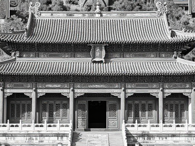 单色雕刻之美，探秘中国古代名建筑系列中的极致匠心