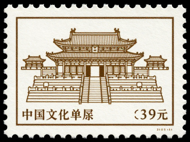古代建筑辅助纹饰纪念邮票,精美图案背后的历史与文化价值解析