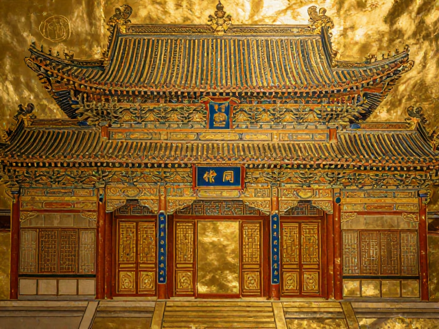 古代建筑多彩套印烫金工艺，非遗美学与视觉盛宴