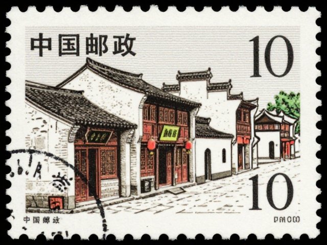 中国邮政古代建筑邮票，细察印刷细节与历史韵味